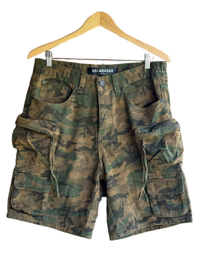 Valabasas Descend Er Moss Jorts Green Camo Cargo Shorts Utility Style 32